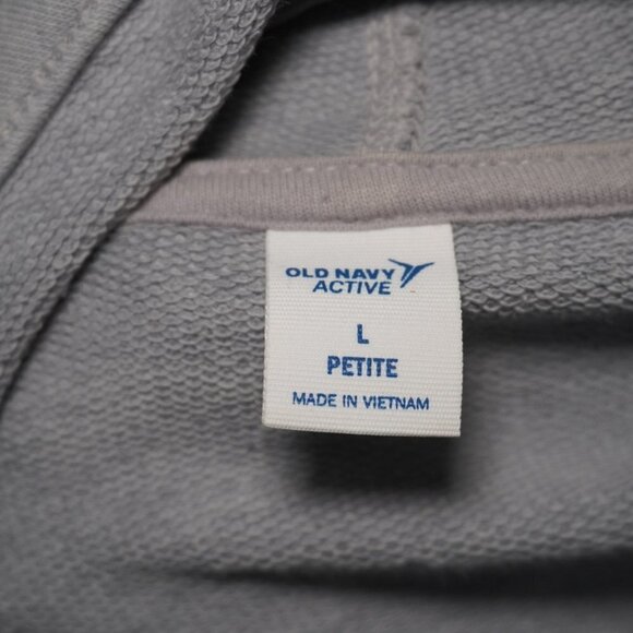 Old Navy Active Women Light Grey Athletic Cardigan Sweater Size Large Petite - Picture 8 of 8